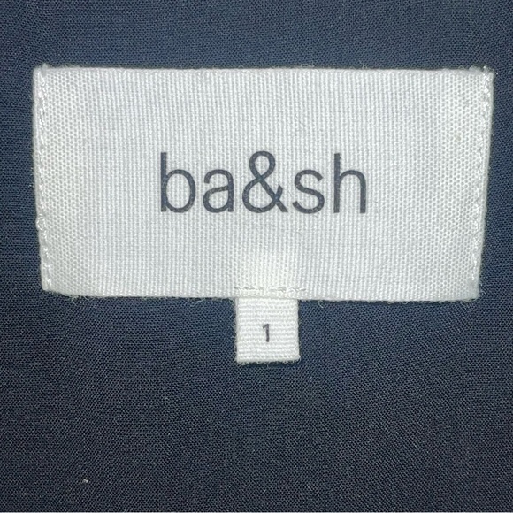 Ba&sh Fanny Mini Dress Size 1 (US S) Shirred Chiffon Paisley Print V Neck NEW! - Picture 8 of 9